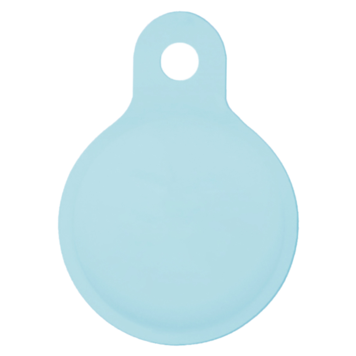 NoXx Hoesje Geschikt voor Apple AirTag-Sleutelhanger Houder Siliconen Hoes - Hoes Geschikt voor Apple AirTag Hoesje - Lichtblauw - 4x