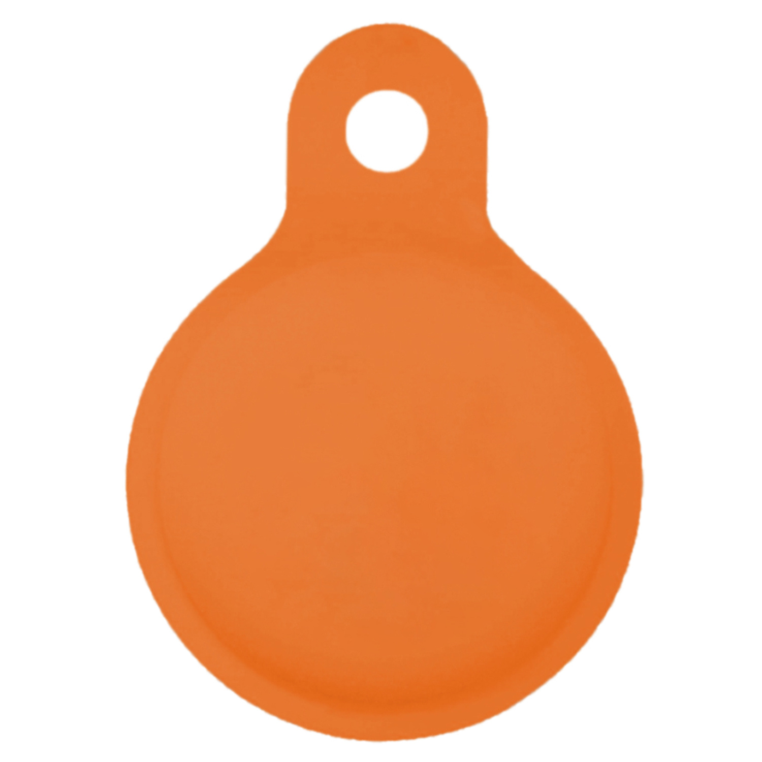 NoXx Hoesje Geschikt voor Apple AirTag-Sleutelhanger Houder Siliconen Hoes - Hoes Geschikt voor Apple AirTag Hoesje - Oranje - 4x