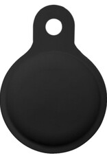 NoXx Hoesje Geschikt voor Apple AirTag-Sleutelhanger Houder Siliconen Hoes - Hoes Geschikt voor Apple AirTag Hoesje - Zwart - 4x