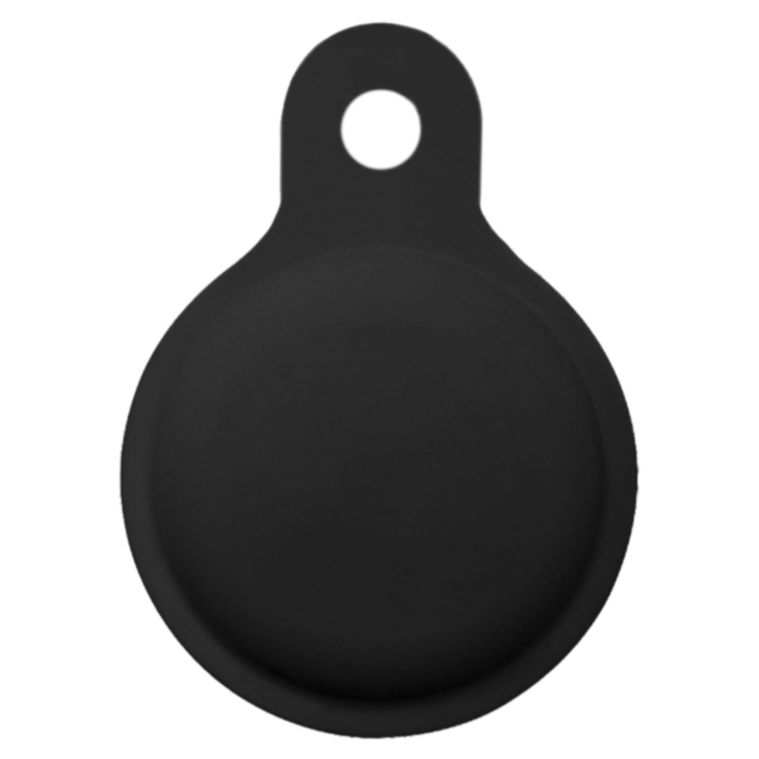 NoXx Hoesje Geschikt voor Apple AirTag-Sleutelhanger Houder Siliconen Hoes - Hoes Geschikt voor Apple AirTag Hoesje - Zwart - 4x