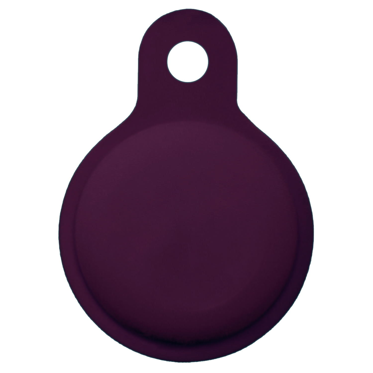 Nomfy Hoesje Geschikt voor Apple AirTag Sleutelhanger Hoes Siliconen Hoesje - Siliconen Hoesje Geschikt voor Apple AirTag-Sleutelhanger Hoesje - Aubergine - 4 PACK