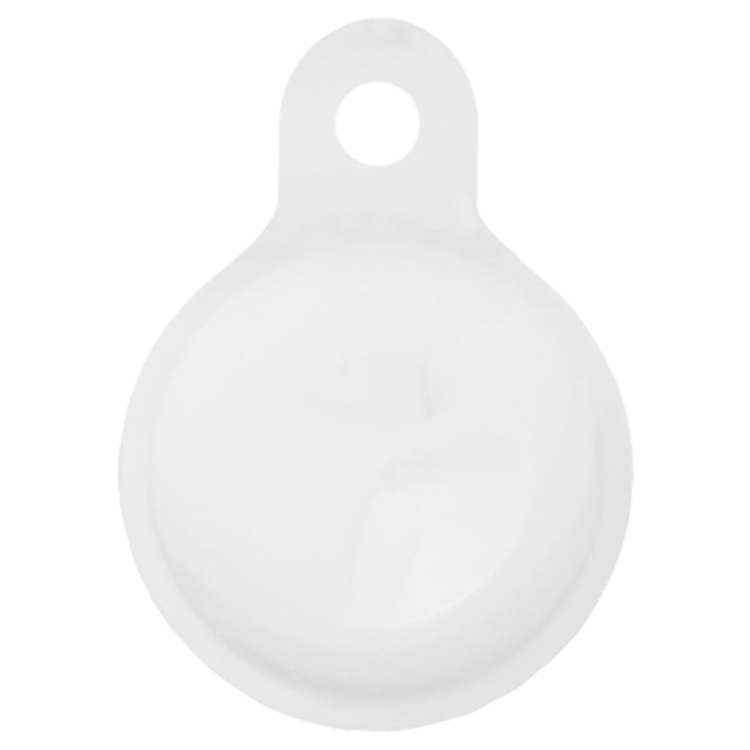 Nomfy Hoesje Geschikt voor Apple AirTag Sleutelhanger Hoes Siliconen Hoesje - Siliconen Hoesje Geschikt voor Apple AirTag-Sleutelhanger Hoesje - Wit - 4 PACK