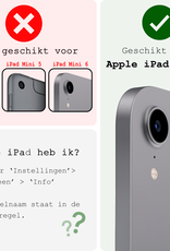 BASEY. BASEY. iPad Mini 7 Hoesje Met Screenprotector - Donkergroen