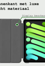 BASEY. BASEY. iPad Mini 7 Hoesje Met Screenprotector - Donkergroen