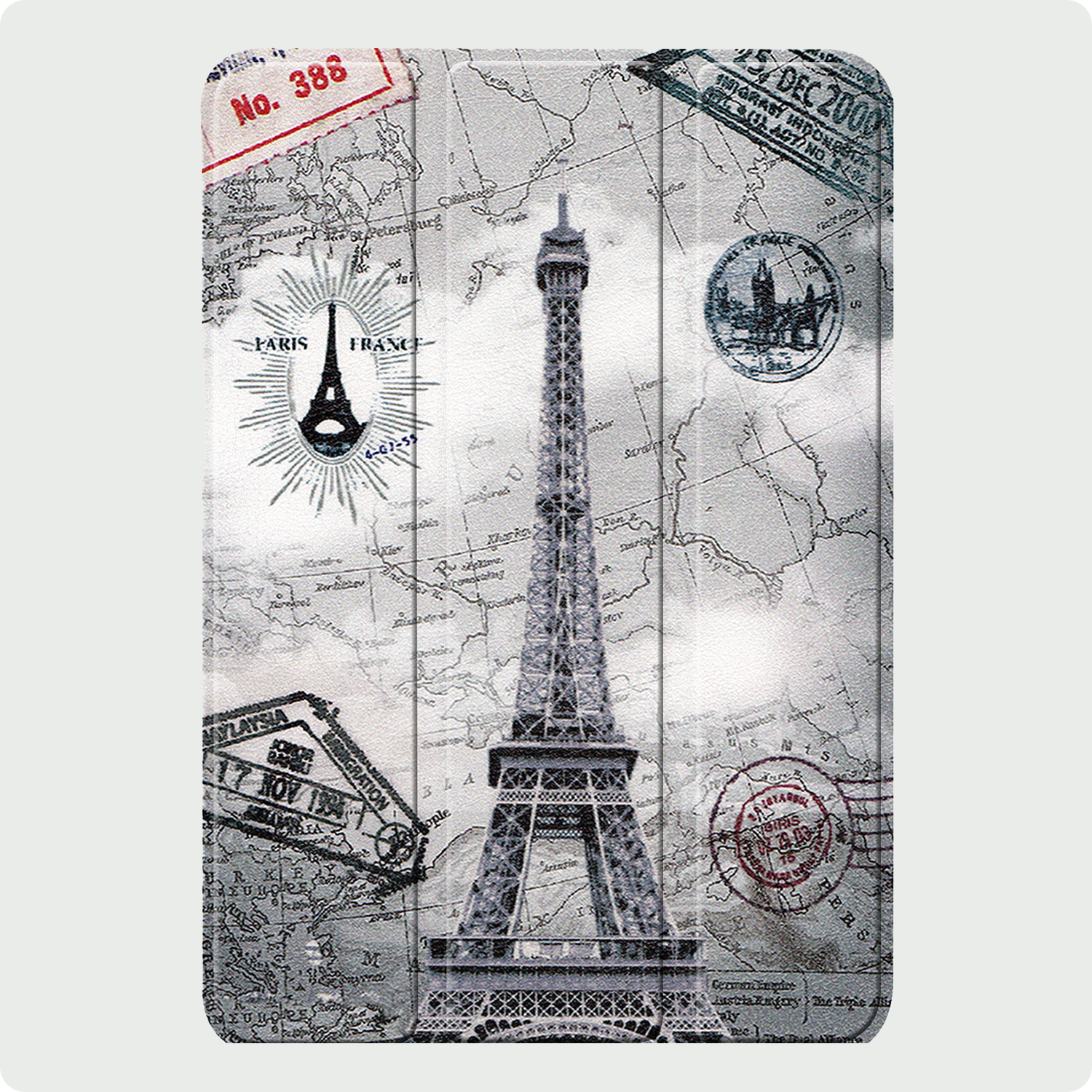 BASEY. BASEY. iPad Mini 7 Hoesje Met Screenprotector - Eiffeltoren