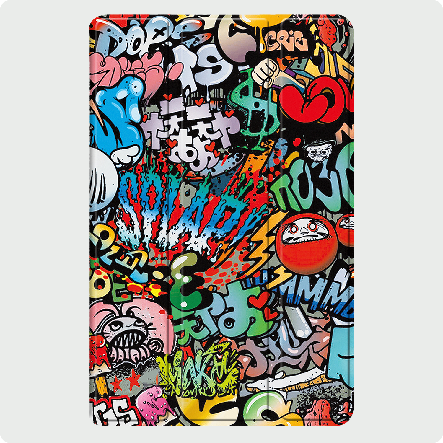 BASEY. BASEY. iPad Mini 7 Hoesje Met Screenprotector - Graffity
