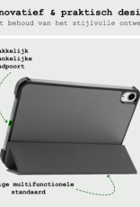 BASEY. BASEY. iPad Mini 7 Hoesje Met Screenprotector - Grijs