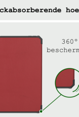 BASEY. BASEY. iPad Mini 7 Hoesje Met Uitsparing Apple Pencil En Met Screenprotector - Donkerrood