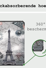 BASEY. BASEY. iPad Mini 7 Hoesje Met Uitsparing Apple Pencil En Met Screenprotector - Eiffeltoren