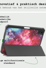 BASEY. BASEY. iPad Mini 7 Hoesje Met Uitsparing Apple Pencil En Met Screenprotector - Galaxy
