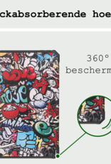 BASEY. BASEY. iPad Mini 7 Hoesje Met Uitsparing Apple Pencil En Met Screenprotector - Graffity