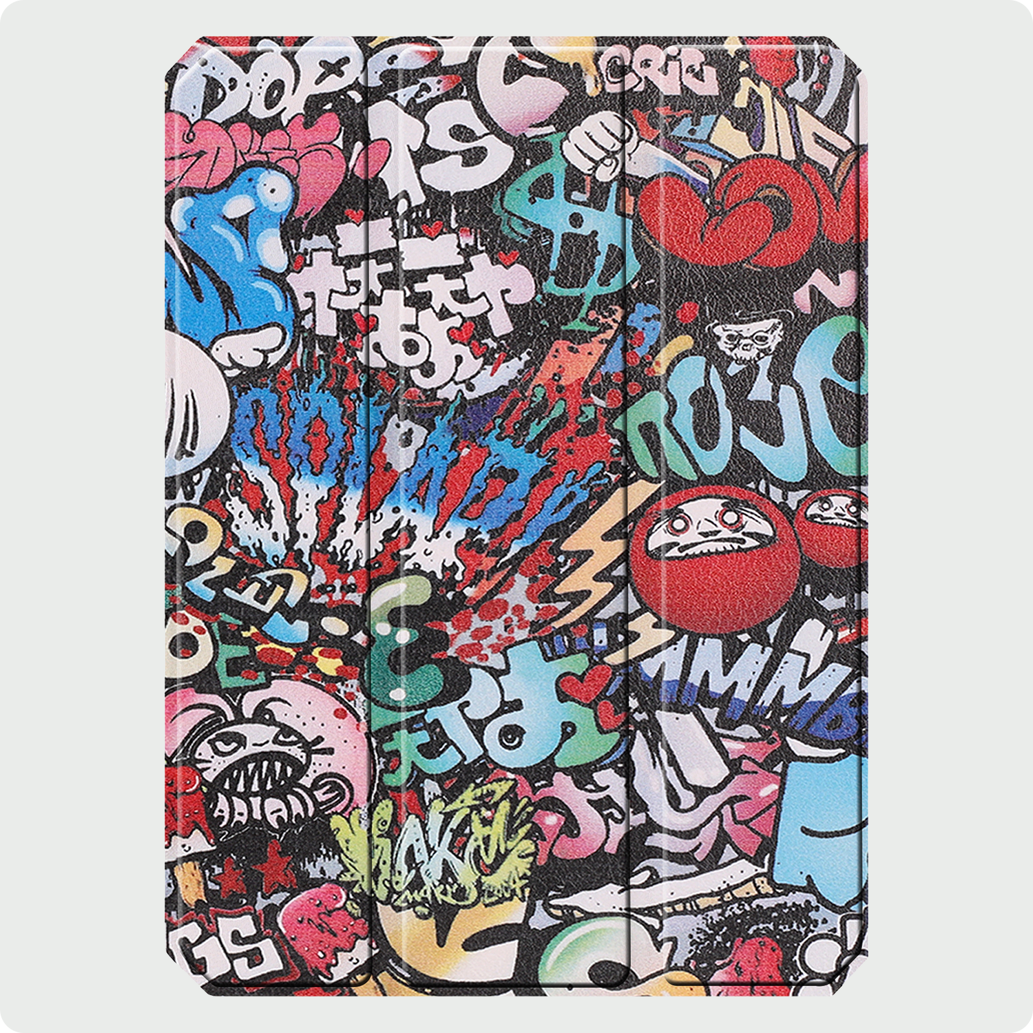 BASEY. BASEY. iPad Mini 7 Hoesje Met Uitsparing Apple Pencil En Met Screenprotector - Graffity
