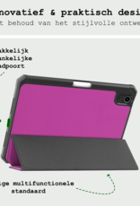 BASEY. BASEY. iPad Mini 7 Hoesje Met Uitsparing Apple Pencil En Met Screenprotector - Paars