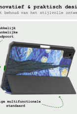 BASEY. BASEY. iPad Mini 7 Hoesje Met Uitsparing Apple Pencil En Met Screenprotector - Sterrenhemel
