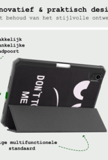 BASEY. BASEY. iPad Mini 7 Hoesje Met Uitsparing Apple Pencil En Met Screenprotector - Don't touch me