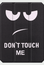 BASEY. BASEY. iPad Mini 7 Hoesje Met Uitsparing Apple Pencil En Met Screenprotector - Don't touch me