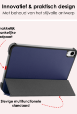 NoXx NoXx iPad Mini 7 Hoesje Met Screenprotector - Donkerblauw