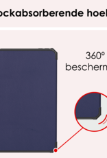 NoXx NoXx iPad Mini 7 Hoesje Met Uitsparing Apple Pencil En Met Screenprotector - Donkerblauw