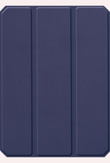 NoXx NoXx iPad Mini 7 Hoesje Met Uitsparing Apple Pencil En Met Screenprotector - Donkerblauw