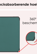 NoXx NoXx iPad Mini 7 Hoesje Met Uitsparing Apple Pencil En Met Screenprotector - Donkergroen