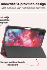 NoXx NoXx iPad Mini 7 Hoesje Met Uitsparing Apple Pencil En Met Screenprotector - Galaxy