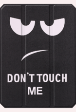 NoXx NoXx iPad Mini 7 Hoesje Met Uitsparing Apple Pencil En Met Screenprotector - Don't touch me