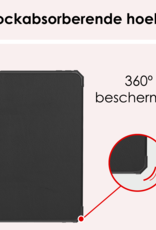 NoXx NoXx iPad Mini 7 Hoesje Met Uitsparing Apple Pencil En Met Screenprotector - Zwart
