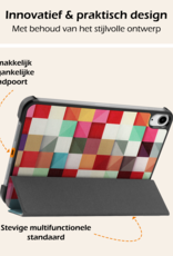 Nomfy Nomfy iPad Mini 7 Hoesje Met Screenprotector - Blokken