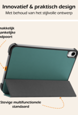 Nomfy Nomfy iPad Mini 7 Hoesje Met Screenprotector - Donkergroen