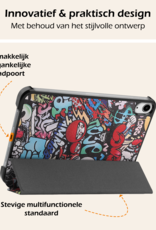 Nomfy Nomfy iPad Mini 7 Hoesje Met Screenprotector - Graffity