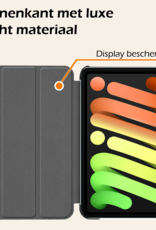 Nomfy Nomfy iPad Mini 7 Hoesje Met Screenprotector - Grijs