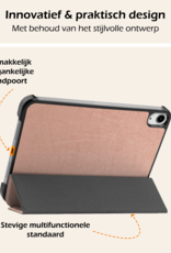 Nomfy Nomfy iPad Mini 7 Hoesje Met Screenprotector - Rose goud