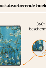 Nomfy Nomfy iPad Mini 7 Hoesje Met Uitsparing Apple Pencil En Met Screenprotector - Witte Bloesem