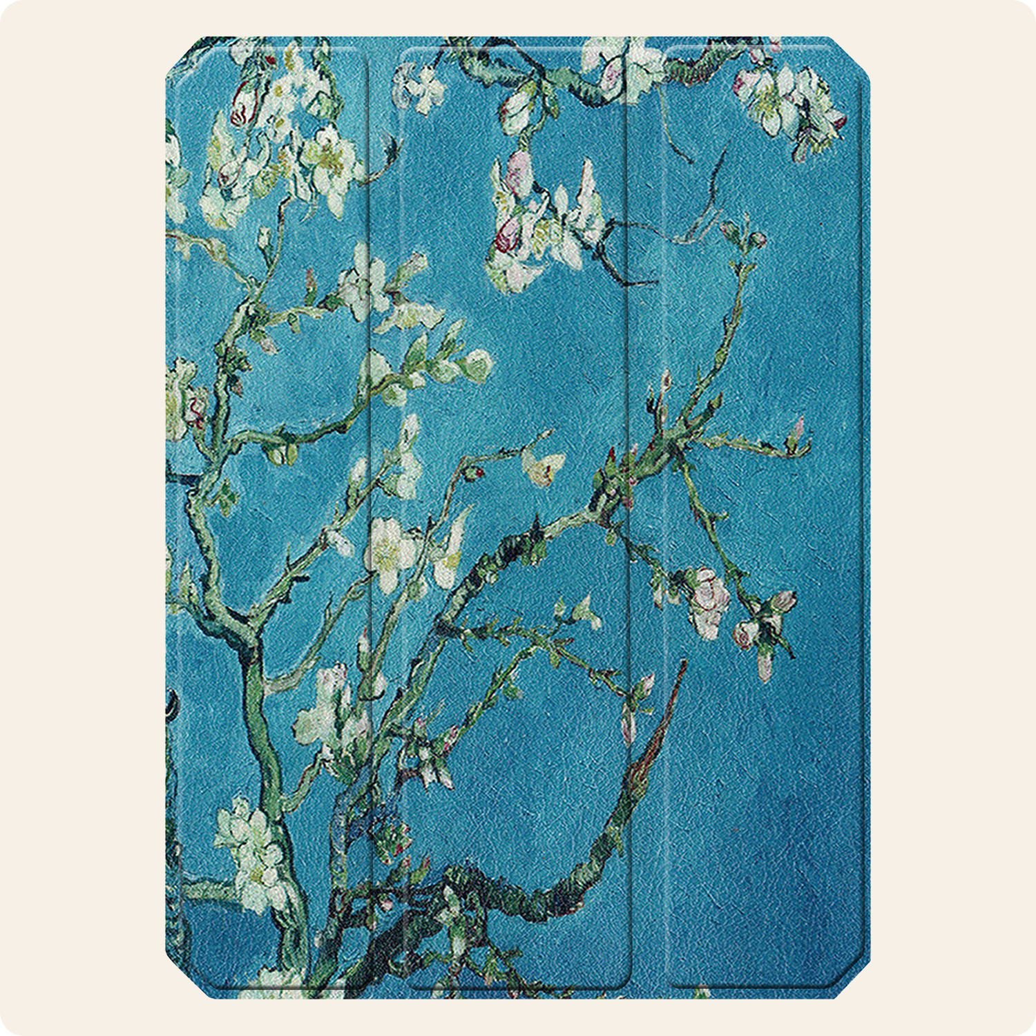 Nomfy Nomfy iPad Mini 7 Hoesje Met Uitsparing Apple Pencil En Met Screenprotector - Witte Bloesem