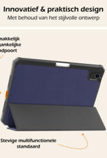 Nomfy Nomfy iPad Mini 7 Hoesje Met Uitsparing Apple Pencil En Met Screenprotector - Donkerblauw