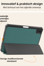 Nomfy Nomfy iPad Mini 7 Hoesje Met Uitsparing Apple Pencil En Met Screenprotector - Donkergroen
