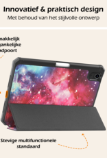 Nomfy Nomfy iPad Mini 7 Hoesje Met Uitsparing Apple Pencil En Met Screenprotector - Galaxy