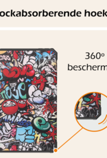 Nomfy Nomfy iPad Mini 7 Hoesje Met Uitsparing Apple Pencil En Met Screenprotector - Graffity