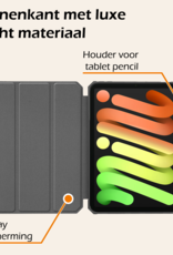 Nomfy Nomfy iPad Mini 7 Hoesje Met Uitsparing Apple Pencil En Met Screenprotector - Paars