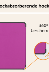 Nomfy Nomfy iPad Mini 7 Hoesje Met Uitsparing Apple Pencil En Met Screenprotector - Paars