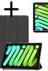 BASEY. BASEY. iPad Mini 7 Hoesje Met Screenprotector - Zwart