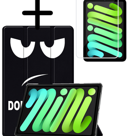 BASEY. BASEY. iPad Mini 7 Hoesje Met Screenprotector - Don't Touch Me