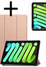 BASEY. BASEY. iPad Mini 7 Hoesje Met Screenprotector - Rose goud
