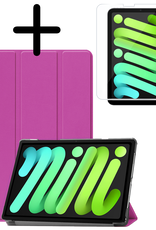 BASEY. BASEY. iPad Mini 7 Hoesje Met Screenprotector - Paars