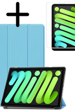 BASEY. BASEY. iPad Mini 7 Hoesje Met Screenprotector - Lichtblauw