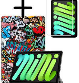 BASEY. BASEY. iPad Mini 7 Hoesje Met Screenprotector - Graffity