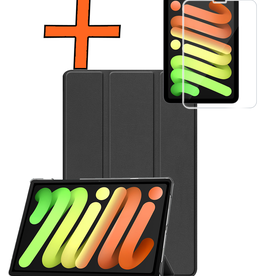 Nomfy Nomfy iPad Mini 7 Hoesje Met Screenprotector - Zwart