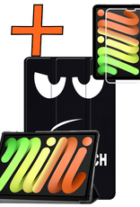 Nomfy Nomfy iPad Mini 7 Hoesje Met Screenprotector - Don't Touch Me