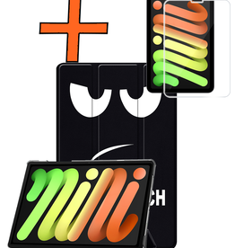 Nomfy Nomfy iPad Mini 7 Hoesje Met Screenprotector - Don't Touch Me