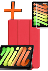 Nomfy Nomfy iPad Mini 7 Hoesje Met Screenprotector - Rood